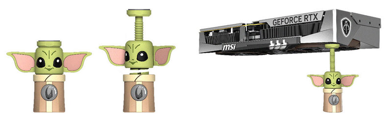 MSI GeForce RTX 5080 The Mandalorian and Grogu GPU Halterung MSI GeForce RTX 5080 The Mandalorian and Grogu GPU Halterung