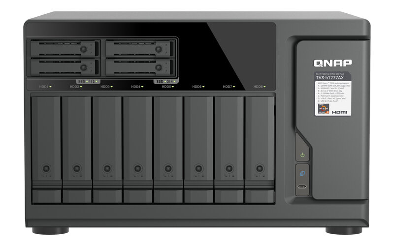 QNAP TVS h1277AX Front QNAP TVS h1277AX Front