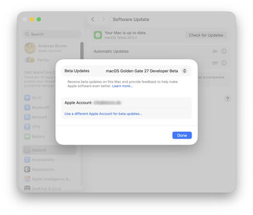 macOS 27 Golden Gate Beta