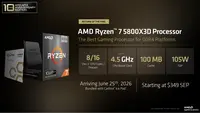 AMD Ryzen 7 5800X3D Anniversary Edition and Ryzen 7 7700X3D presented