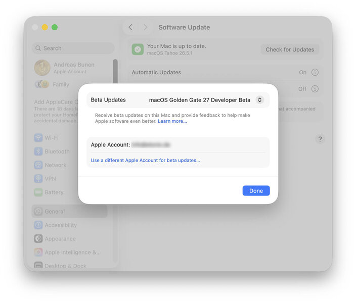 macOS 27 Golden Gate Beta macOS 27 Golden Gate Beta