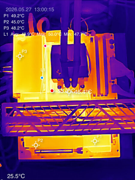 Sapphire NITRO X870EA PhantomLink Polar Wärmebilduafnahme