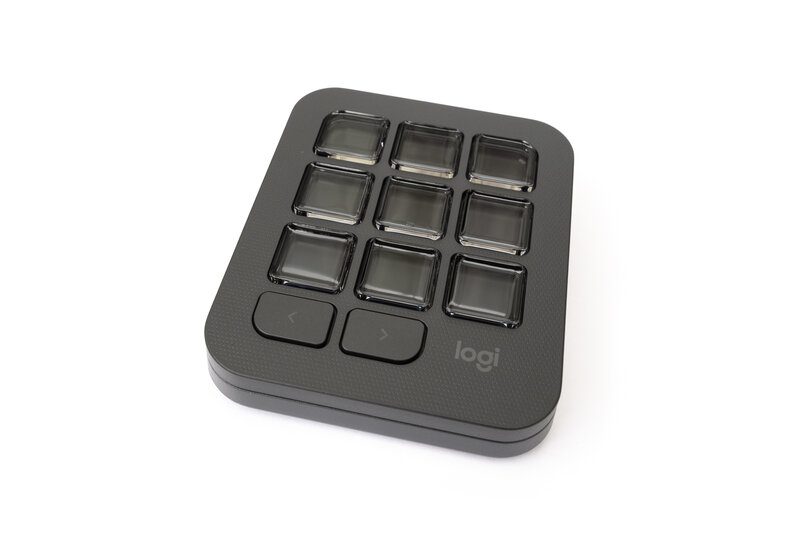 Front view of the Logitech MX Keypad with its 11 keys Front view of the Logitech MX Keypad with its 11 keys