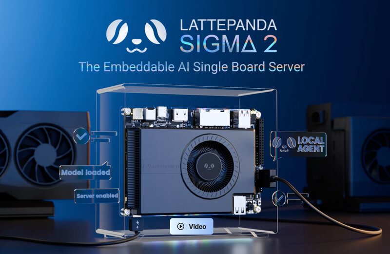 LattePanda Sigma 2: New x86 Embedded AI Server with Core Ultra X7 358H and 64 GB of RAM