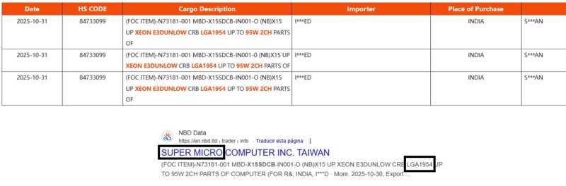 Intel Nova Lake S Xeon Dunlow Intel Nova Lake S Xeon Dunlow