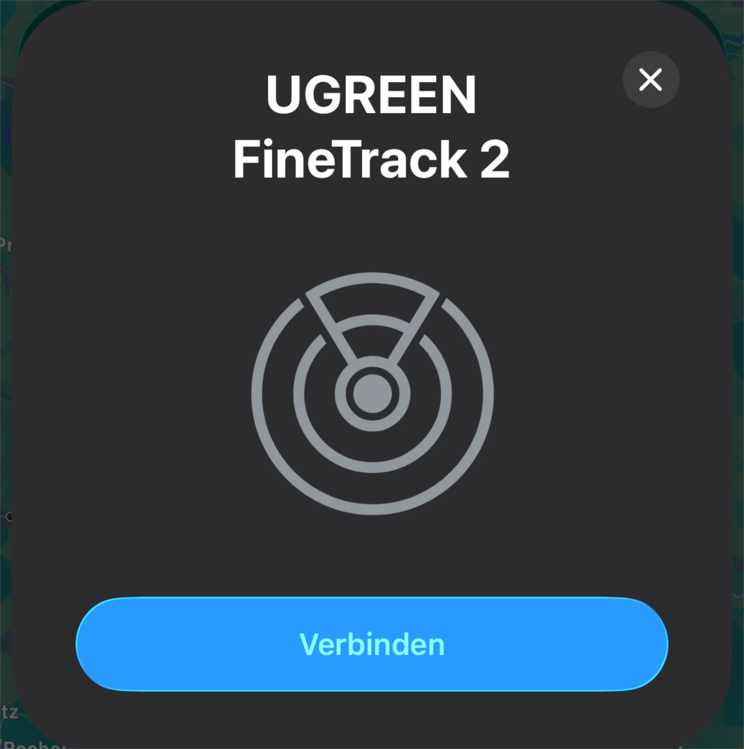 UGREEN FineTrack 2 iOS Verbindung