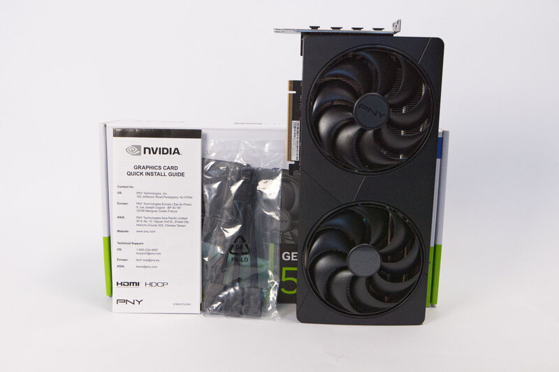 PNY GeForce RTX 5080 SLIM OC Scope of Delivery PNY GeForce RTX 5080 SLIM OC Scope of Delivery
