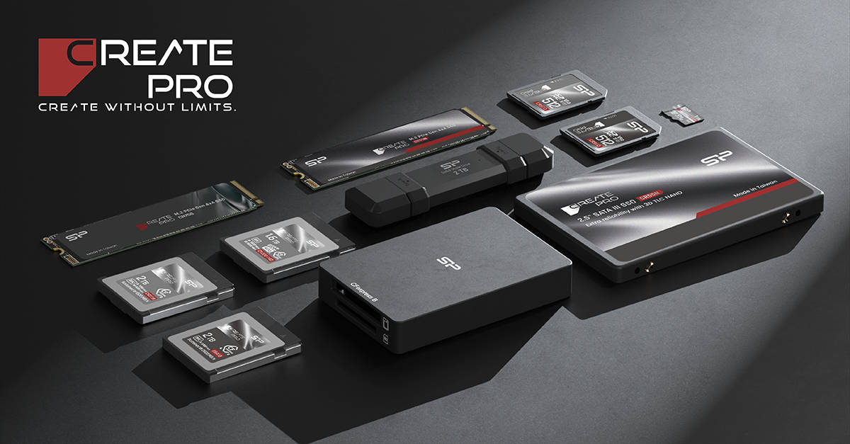 Silicon Power CreatePro: New SSDs and memory cards presented