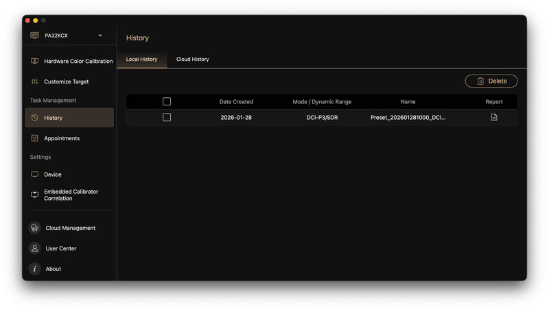 ASUS ProArt Calibration Report