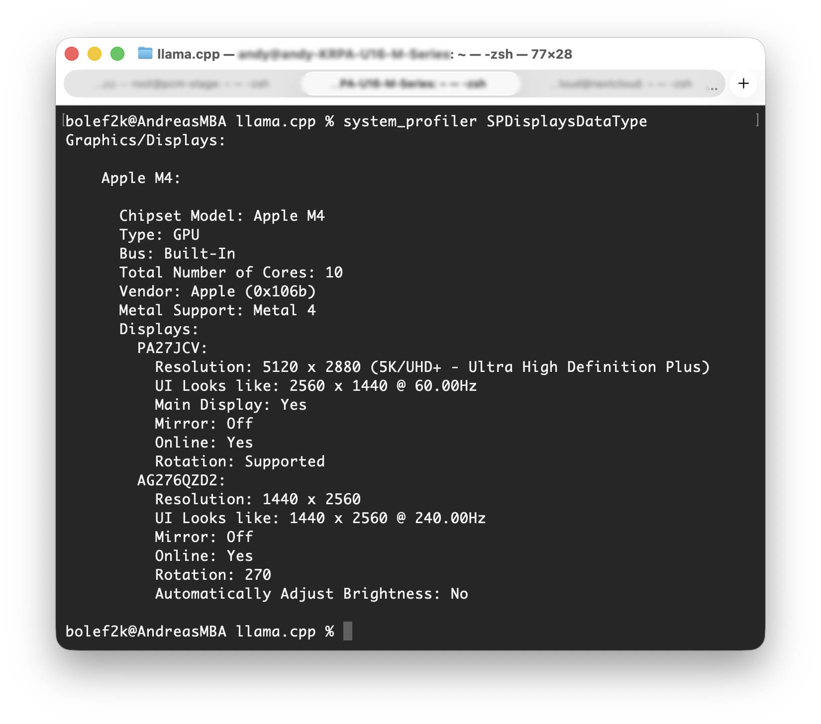 MacBook Air system profiler  Image © PCMasters.de