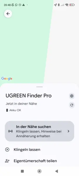UGREEN FineTrack Duo Android Funktionen UGREEN FineTrack Duo Android Funktionen
