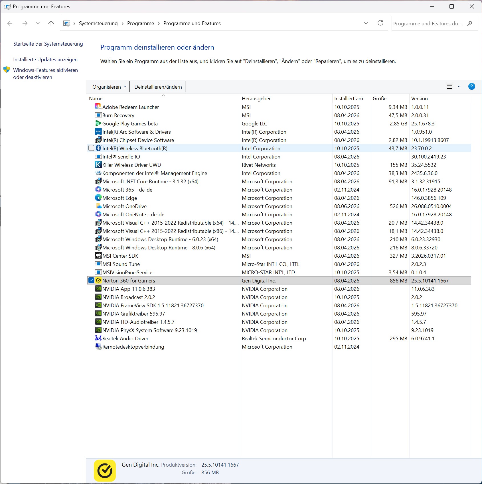 MSI MEG Vision X AI - Bloatware Installed MSI MEG Vision X AI - Bloatware Installed