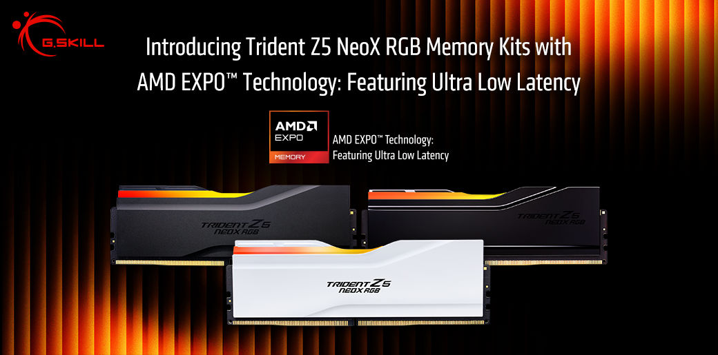 G SKILL Trident Z5 NeoX RGB DDR5 Speicher mit AMD EXPO Ultra Low Latency  Image © G.SKILL