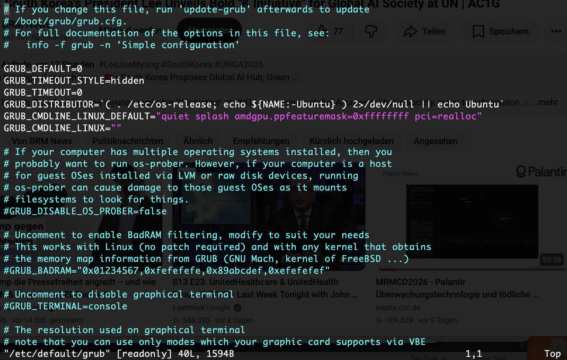 GRUB Bootloader konfigurieren  Image © PCMasters.de
