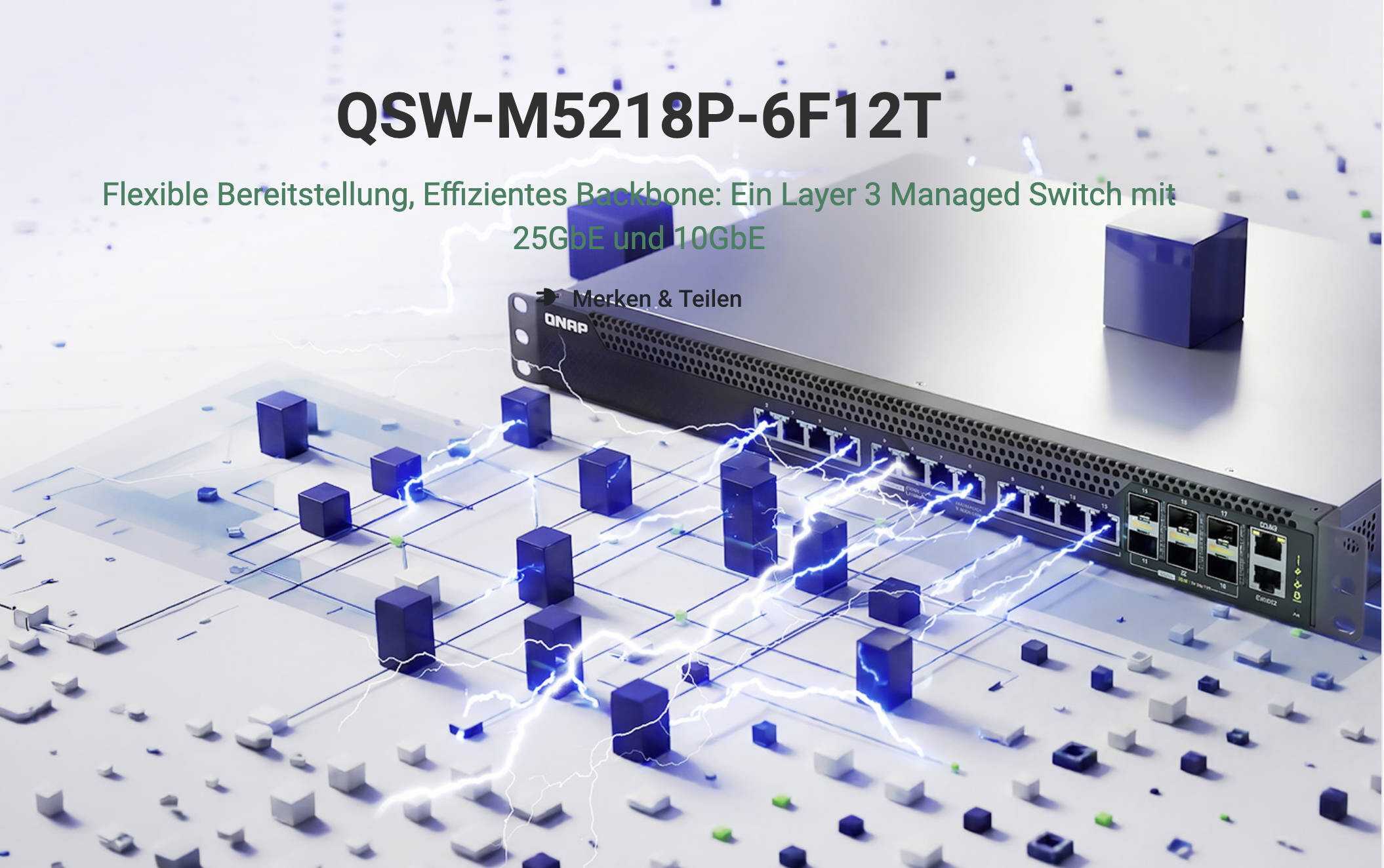 QNAP QSW M5218P 6F12T  Image © QNAP