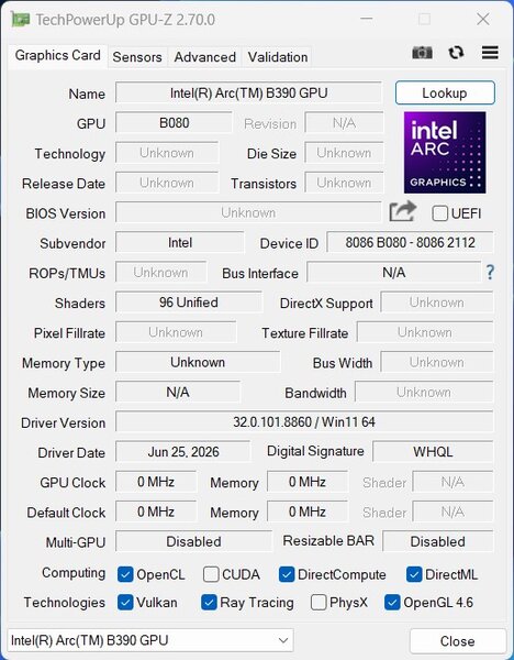CTONE AM23 Mini PC GPUz CTONE AM23 Mini PC GPUz