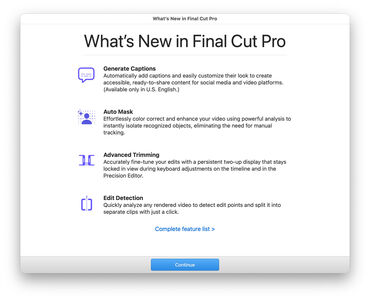 Final Cut Pro 12.3: New Features in Final Cut Pro and Workflow Improvements