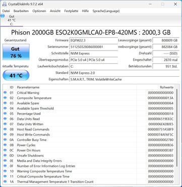 MSI MEG Vision X Phison 2000GB ESO2K0GMLCA0 EP8 420MS SSD