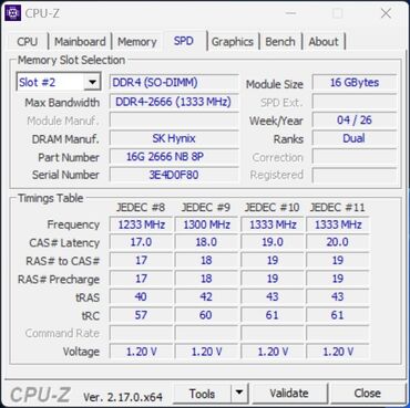 NiPoGi Pinova P1 Ryzen Embedded R2544 CPUz SPD NiPoGi Pinova P1 Ryzen Embedded R2544 CPUz SPD