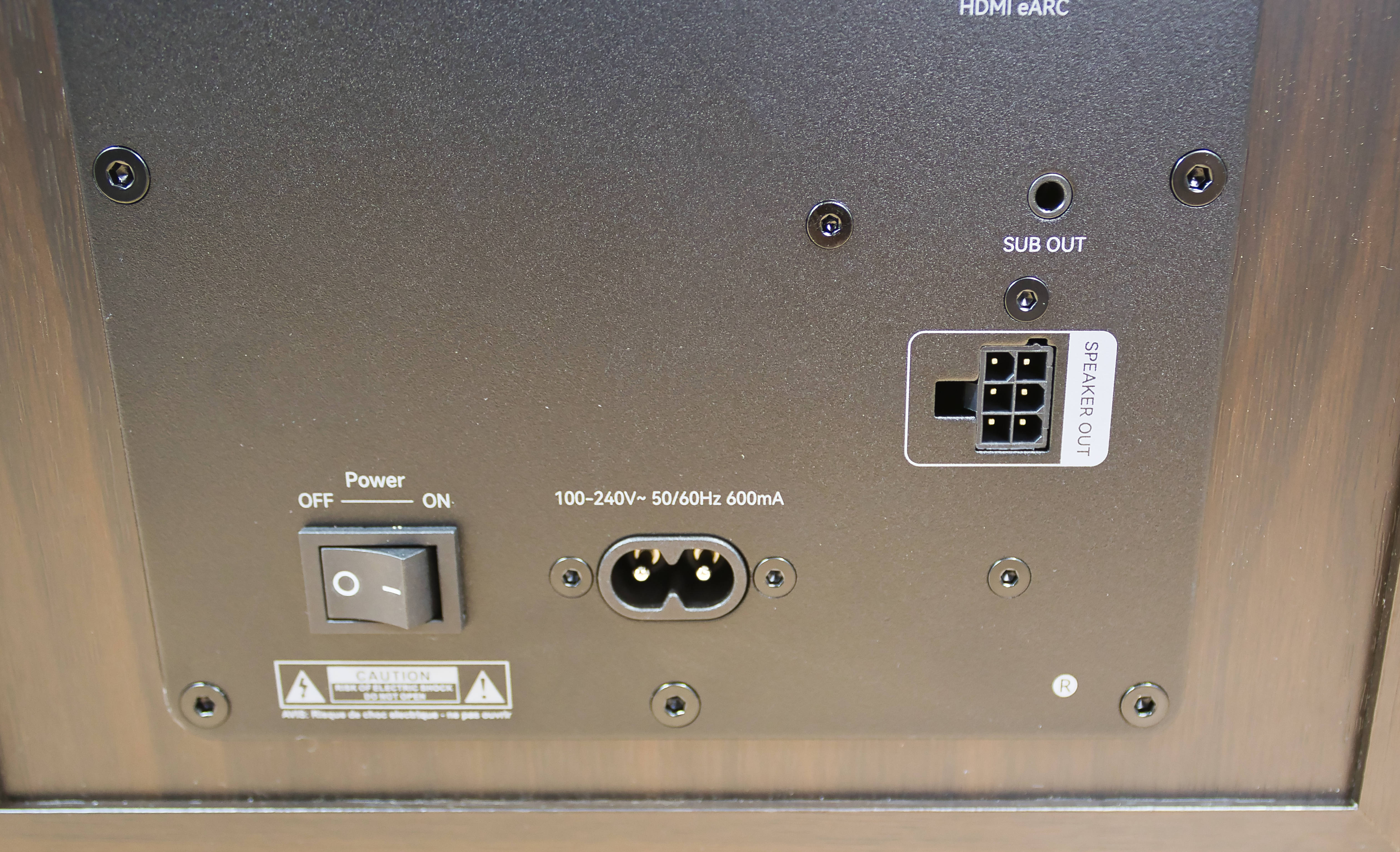 Edifier R2750DB MKII Backplate Detail 1 Edifier R2750DB MKII Backplate Detail 1