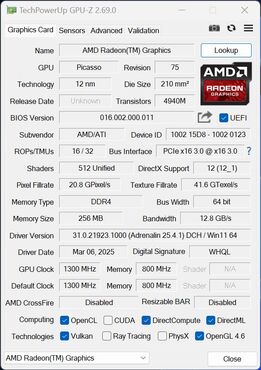 NiPoGi Pinova P1 Ryzen Embedded R2544 Radeon Graphics GPUz NiPoGi Pinova P1 Ryzen Embedded R2544 Radeon Graphics GPUz
