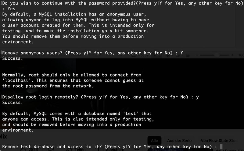 mysql Server securing 2 mysql Server securing 2