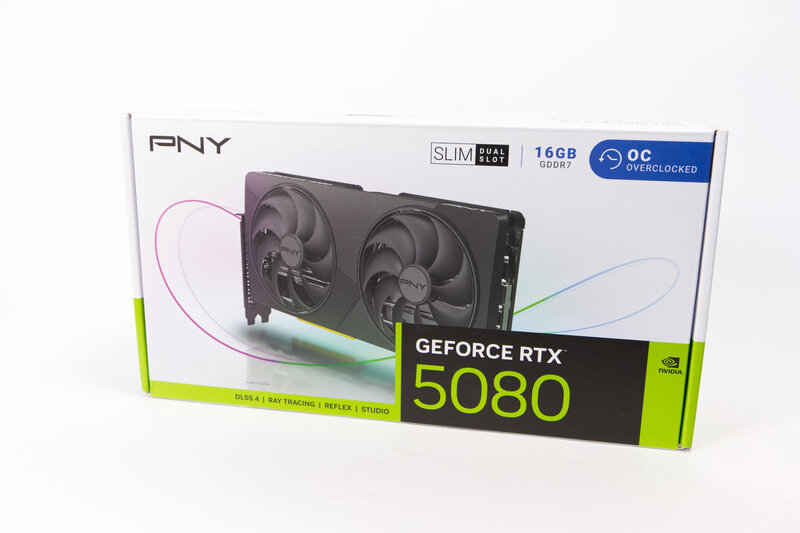 PNY GeForce RTX 5080 SLIM OC Packaging PNY GeForce RTX 5080 SLIM OC Packaging