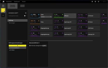 Corsair HX1000i Shift iCUE iCUE Link Lüfter profile Corsair HX1000i Shift iCUE iCUE Link Lüfter profile