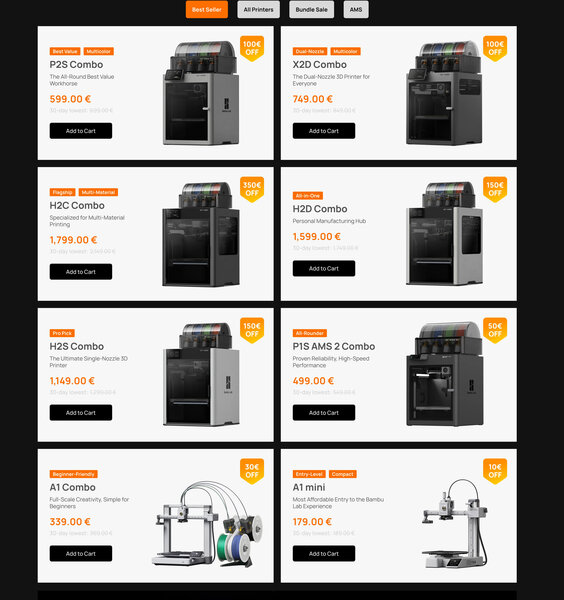 Bambu Lab Black Friday Aktion 2026 3D Drucker Bambu Lab Black Friday Aktion 2026 3D Drucker