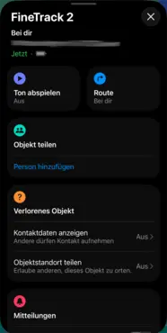 UGREEN FineTrack 2 iOS Funktionen UGREEN FineTrack 2 iOS Funktionen