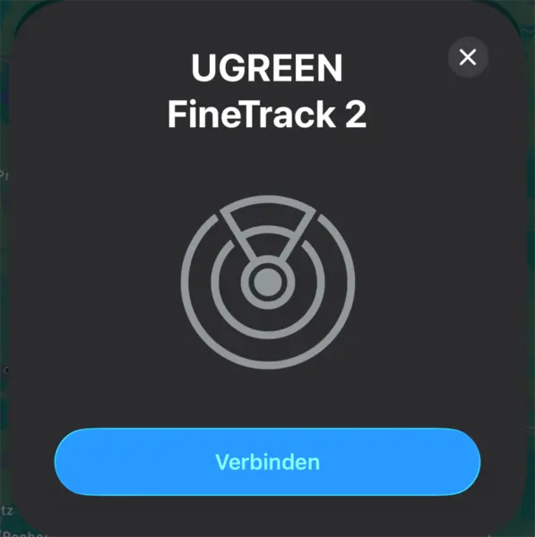 UGREEN FineTrack 2 iOS Verbindung UGREEN FineTrack 2 iOS Verbindung