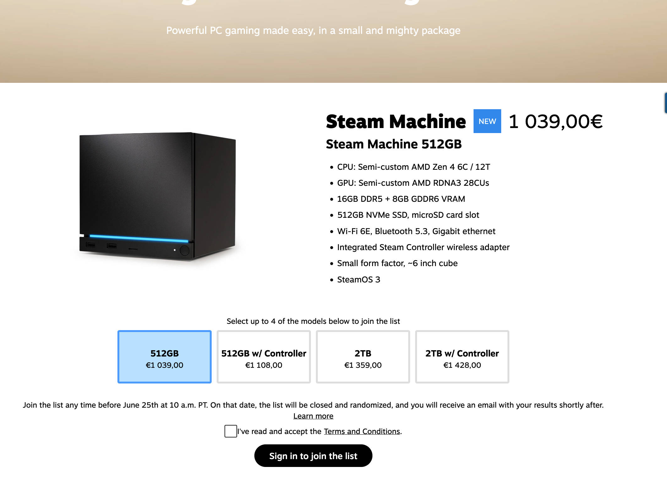 Valve Steam Machine Preise und Versionen