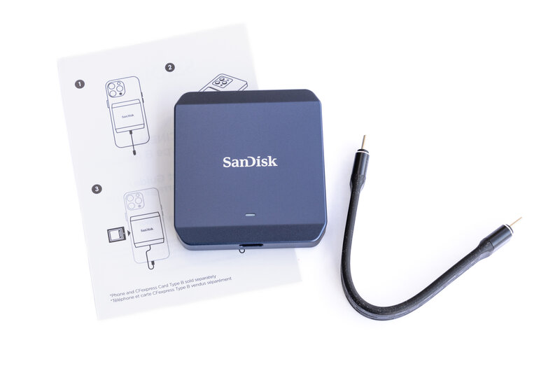 SanDisk PRO CINEMA CFexpress Type B Recorder Lieferumfang