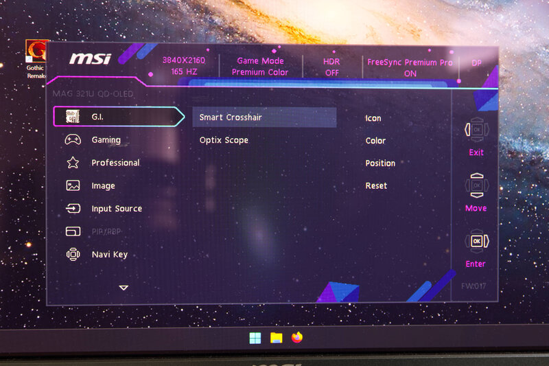 MSI MAG 321UPDE OSD GI Setting