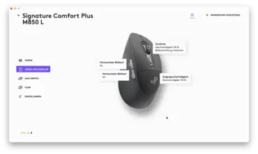 Logitech M850L Options Einstellungen Logitech M850L Options Einstellungen