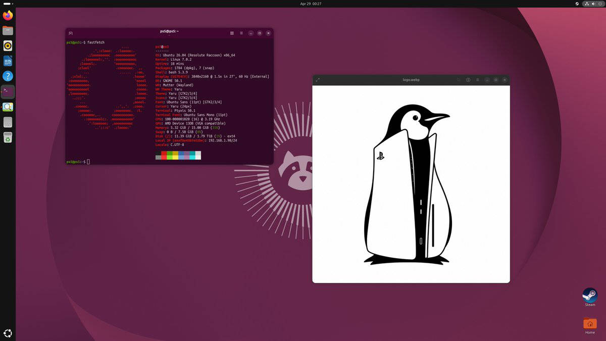 Linux auf PlayStation 5  Image © Andy Nguyen