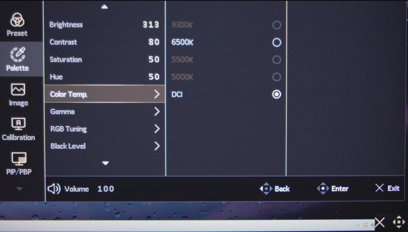 ProArt Display PA32KCX macOS OSD Palette Color Temperatur