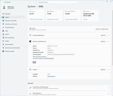 MSI MEG Vision X AI System