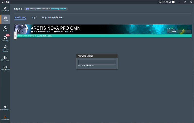SteelSeries Arctis Nova Pro Omni Firmware Update