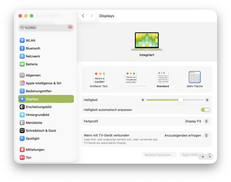 Apple MacBook Neo macOS Display Apple MacBook Neo macOS Display