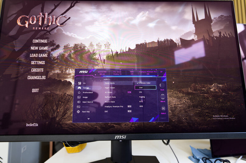 MSI MAG 321UPDE OSD Gaming User