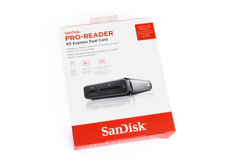 SanDisk Pro Reader SD Express Dual Card Verpackung SanDisk Pro Reader SD Express Dual Card Verpackung