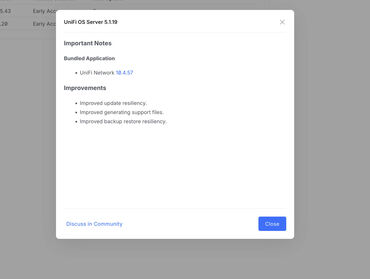 UniFi OS Server 5.1.19 with UniFi Network 10.4.57 released