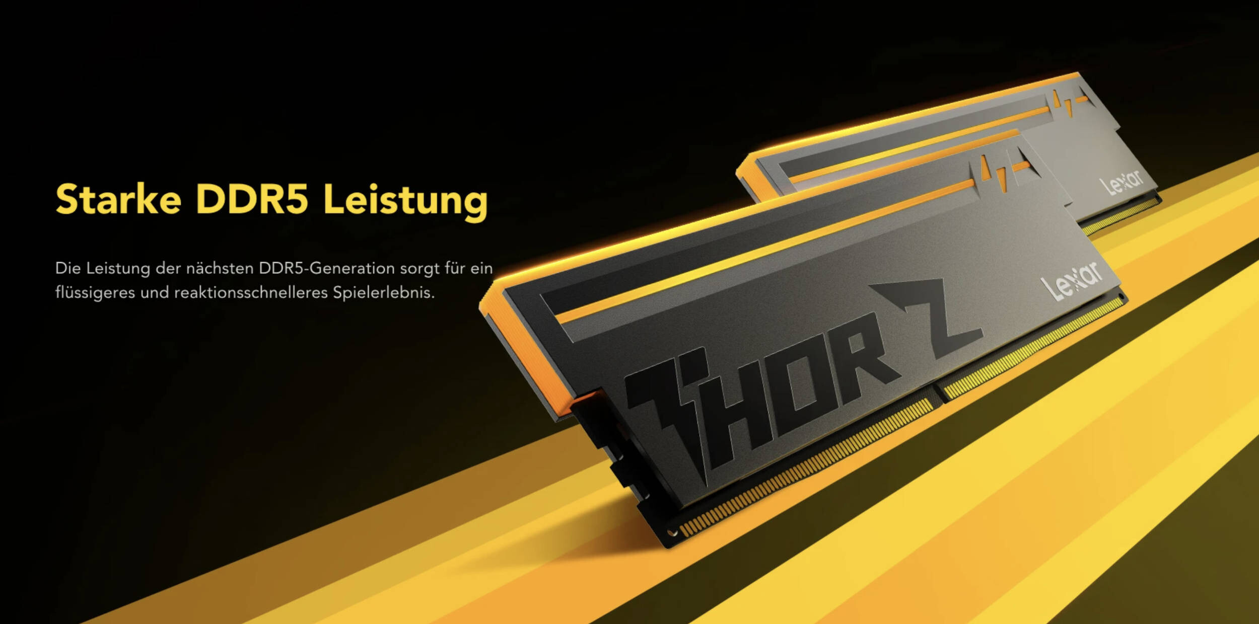 Lexar THOR Z RGB DDR5 Schwarz  Image © Lexar