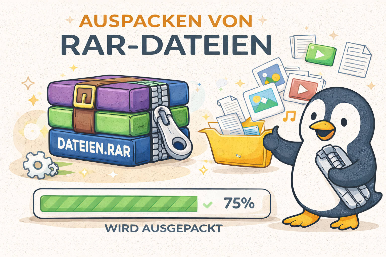 RAR Datei öffnen und entpacken auf dem Mac  Image © DALL-E
