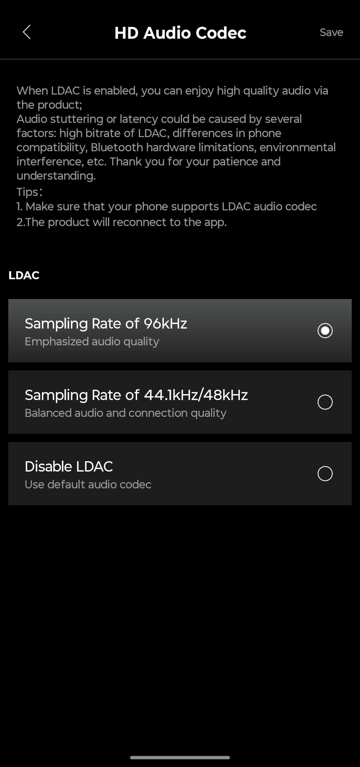 Edifier R2750DB MKII ConneX App Codec Einstellungen Edifier R2750DB MKII ConneX App Codec Einstellungen