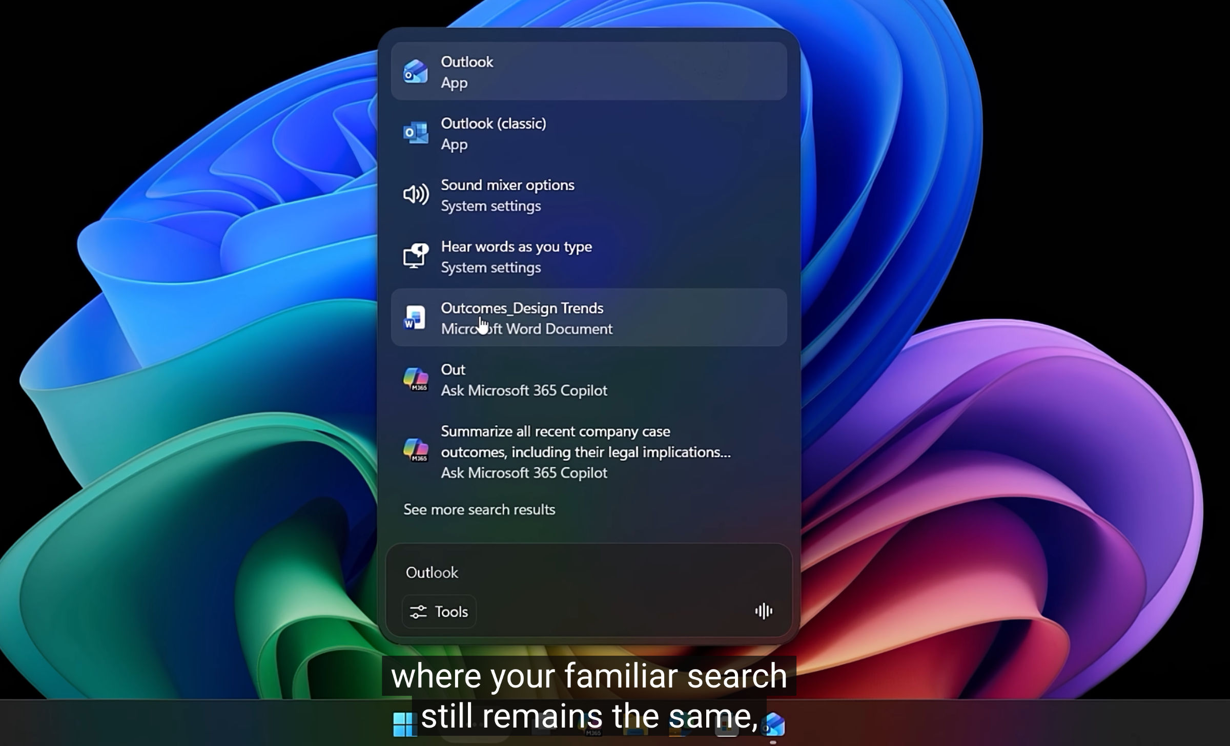Windows 11 neue Suche  Image © Microsoft