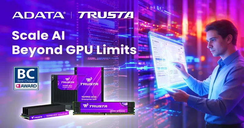 ADATA TRUSTA AI Scaler Extended Memory Solution  Image © ADATA