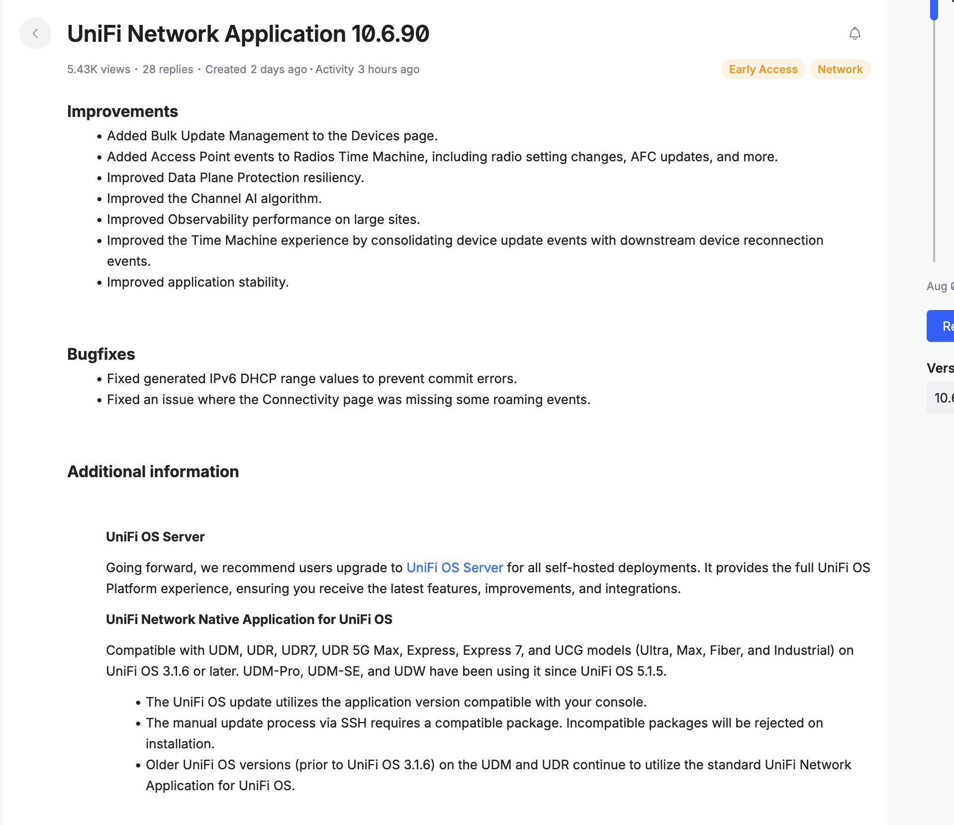 UniFi Network Application 10 6 90  Image © Ubiquiti
