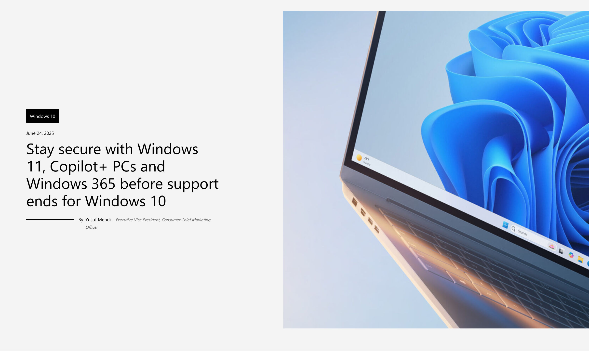 Microsoft Windows 10 Sicherheitsupdates  Image © Microsoft